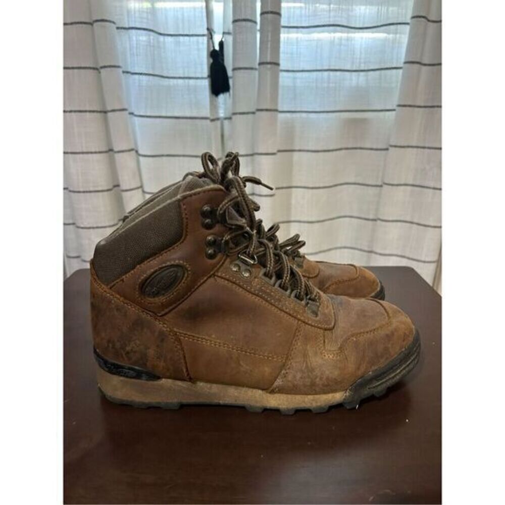 Vasque Alpha Mens Size 8 Hiking Boots 7429 Brown Leather / Nylon Lace Up Trail